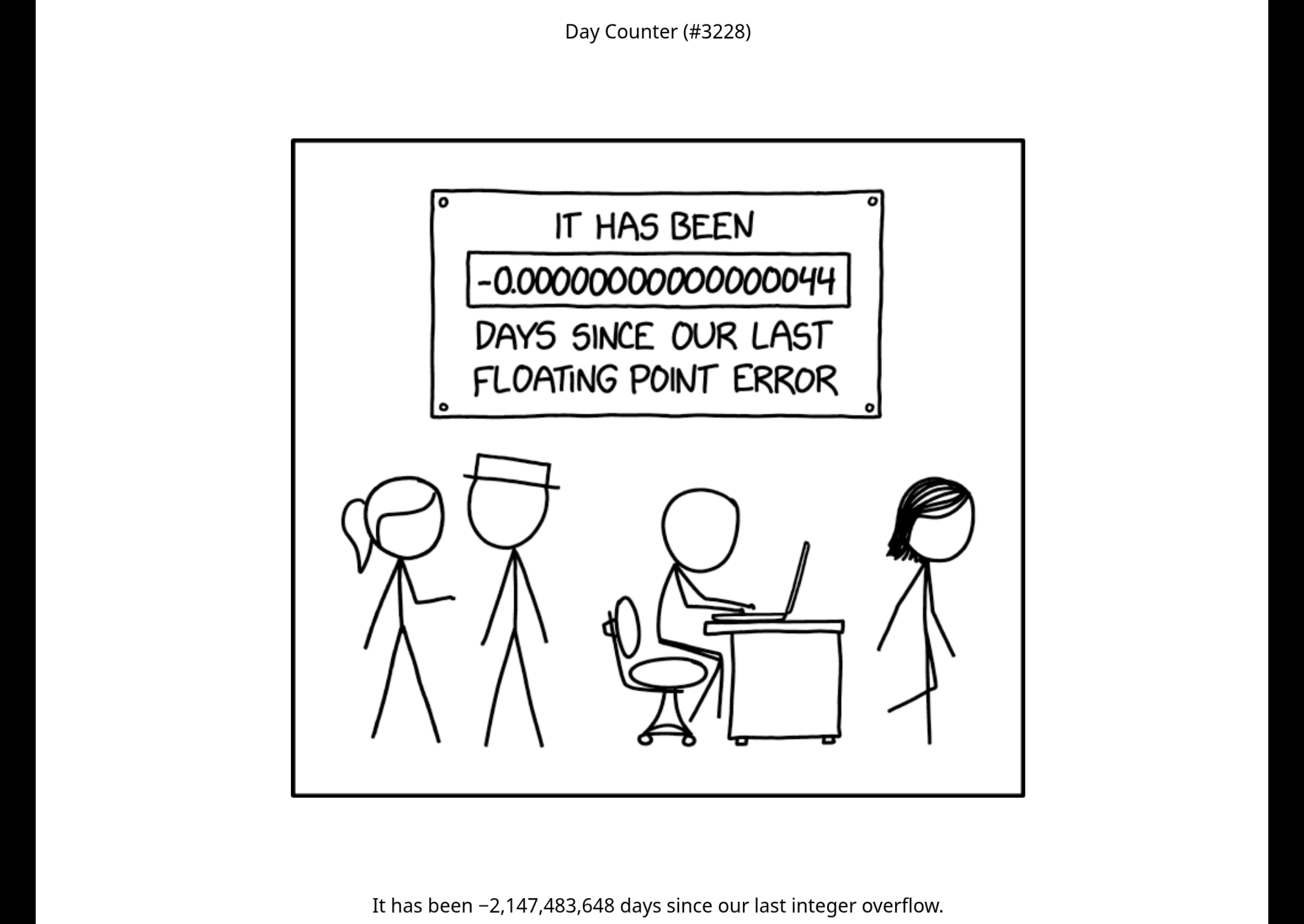 A screenshot of the /mirror page, showing an xkcd comic.